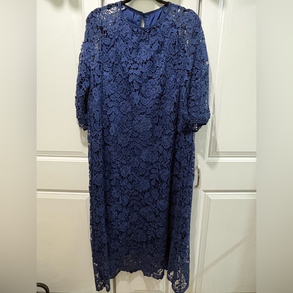 Dark Navy Lace Dress